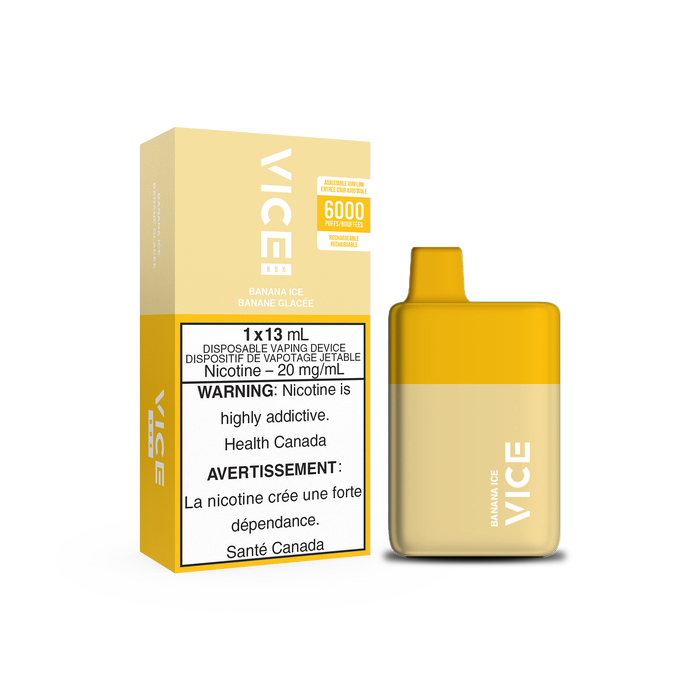 VICE Box BANANA ICE / 20MG Disposables VICE Box | Downtown Smokes N Vapes