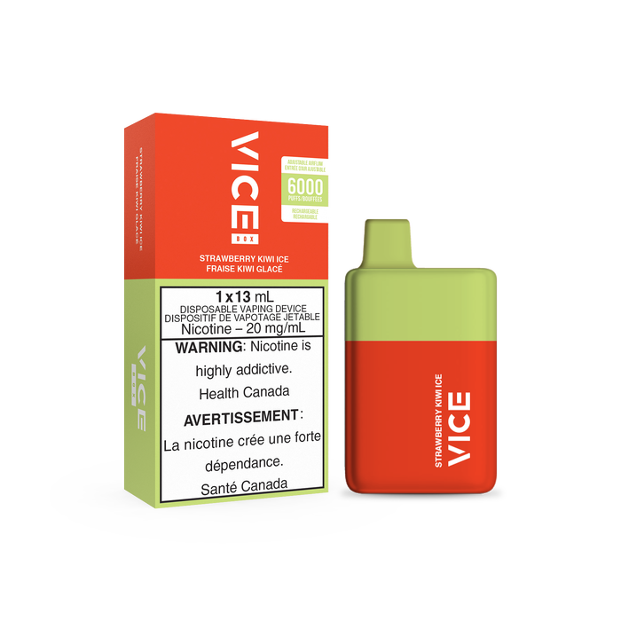 VICE Box STRAWBERRY KIWI ICE / 20MG Disposables VICE Box | Downtown Smokes N Vapes