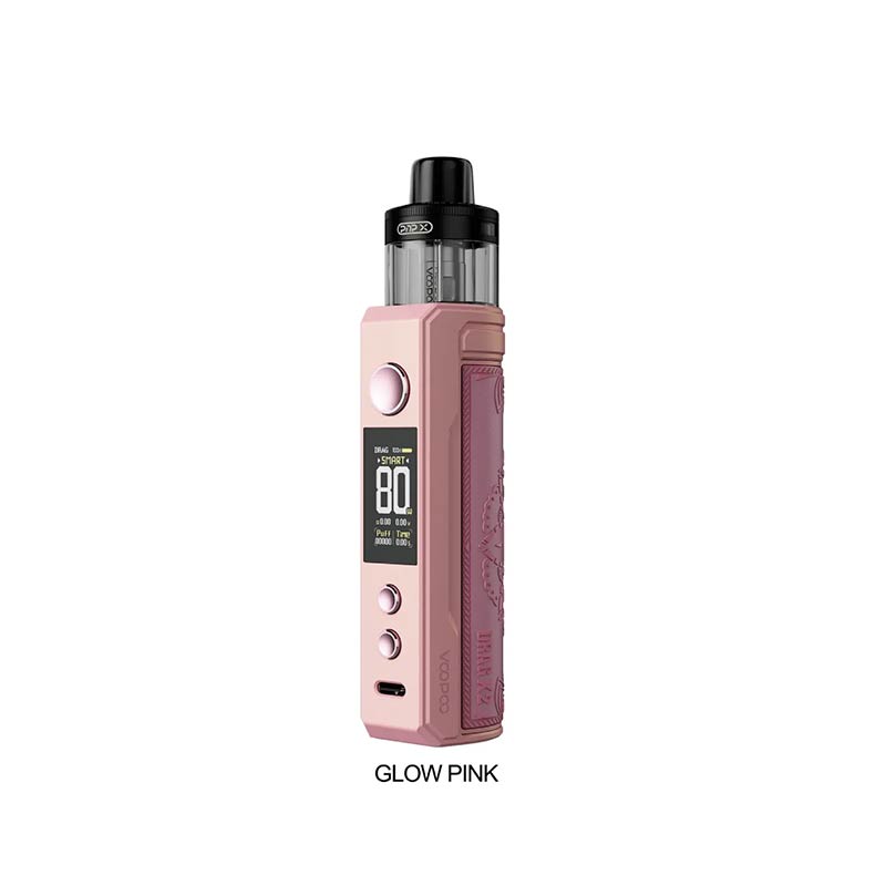 VOOPOO DRAG X2 80W POD KIT Glow Pink Kits VOOPOO DRAG X2 80W POD KIT | Downtown Smokes N Vapes