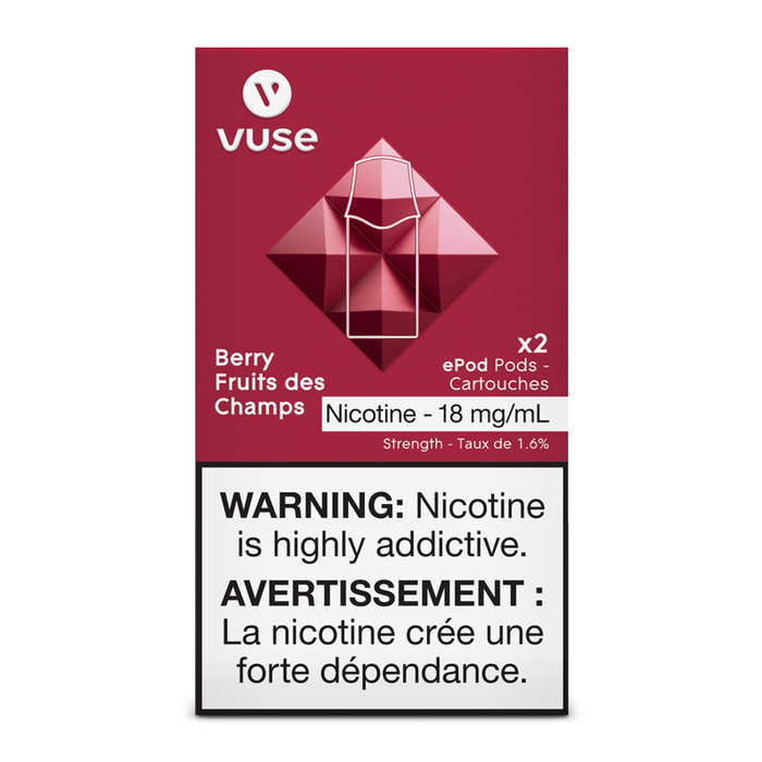 VUSE PODS (Balanced Bold + & Mellow) Berry / 18MG (Balanced) Closed Pods VUSE PODS (Balanced Bold + & Mellow)