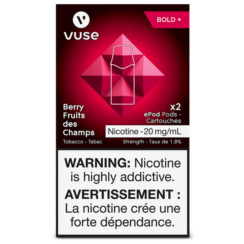VUSE PODS (Balanced Bold + & Mellow) Berry Fruits / 20MG (Bold + ) Closed Pods VUSE PODS (Balanced Bold + & Mellow)