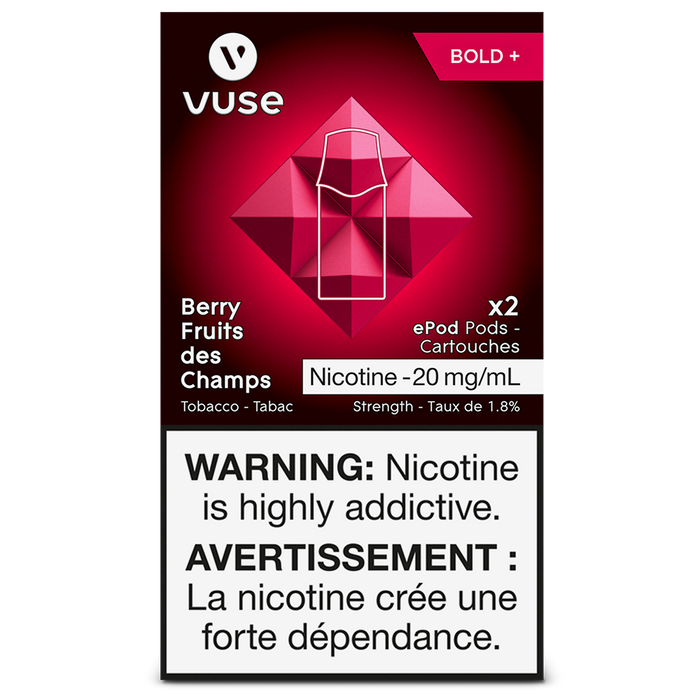 VUSE PODS (Balanced Bold + & Mellow) Berry Fruits / 20MG (Bold + ) Closed Pods VUSE PODS (Balanced Bold + & Mellow)