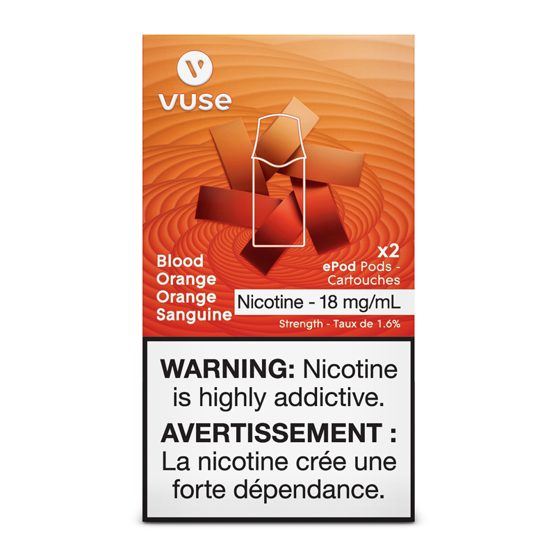 VUSE PODS (Balanced Bold + & Mellow) Blood Orange / 18MG (Balanced) Closed Pods VUSE PODS (Balanced Bold + & Mellow)