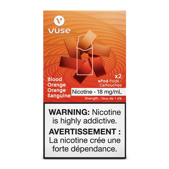 VUSE PODS (Balanced Bold + & Mellow) Blood Orange / 18MG (Balanced) Closed Pods VUSE PODS (Balanced Bold + & Mellow)