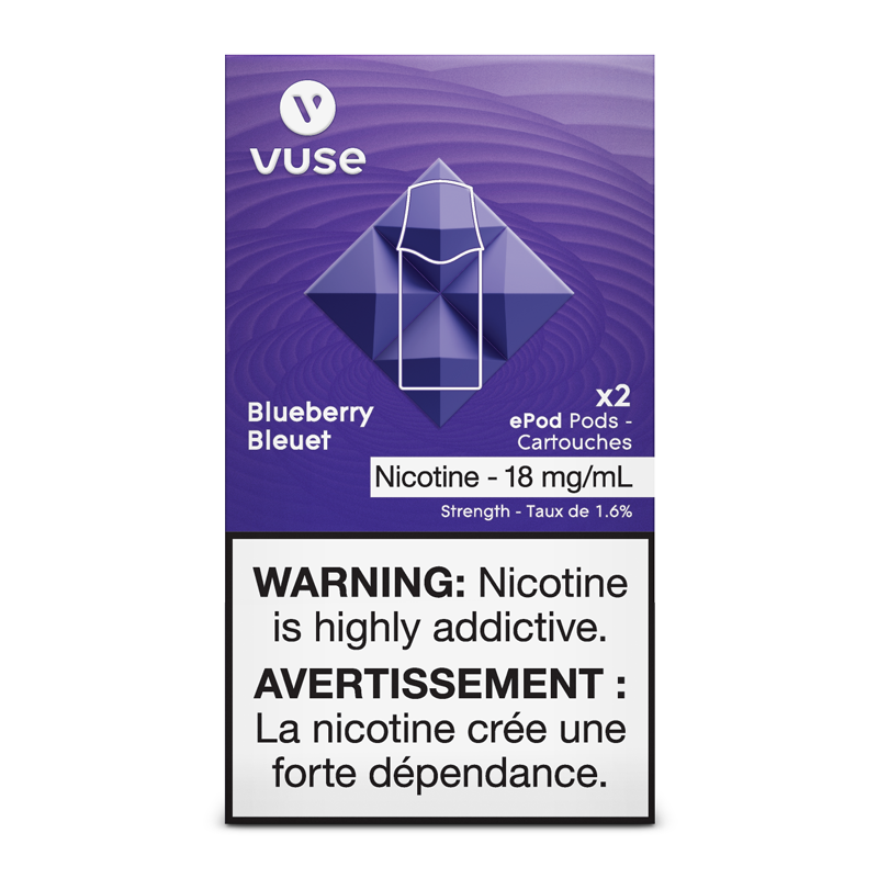VUSE PODS (Balanced Bold + & Mellow) Blueberry / 18MG (Balanced) Closed Pods VUSE PODS (Balanced Bold + & Mellow)