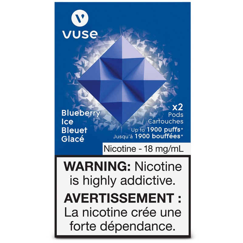 VUSE PODS (Balanced Bold + & Mellow) Blueberry Ice / 18MG (Balanced) Closed Pods VUSE PODS (Balanced Bold + & Mellow)