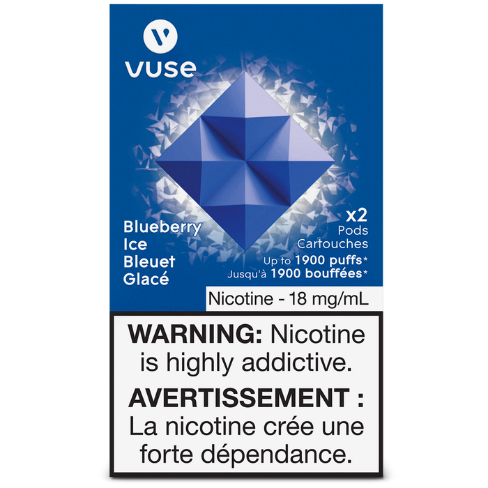 VUSE PODS (Balanced Bold + & Mellow) Blueberry Ice / 18MG (Balanced) Closed Pods VUSE PODS (Balanced Bold + & Mellow)