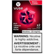 VUSE PODS (Balanced Bold + & Mellow) Bold + Rich Tobacco / 20MG (Bold + ) Closed Pods VUSE PODS (Balanced Bold + &
