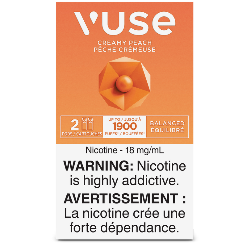 VUSE PODS (Balanced Bold + & Mellow) Creamy Peach / 18MG (Balanced) Closed Pods VUSE PODS (Balanced Bold + & Mellow)