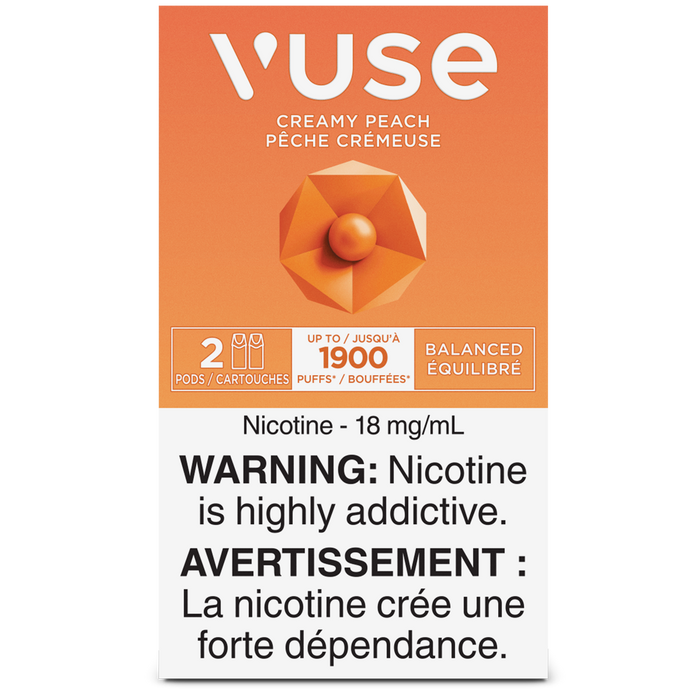 VUSE PODS (Balanced Bold + & Mellow) Creamy Peach / 18MG (Balanced) Closed Pods VUSE PODS (Balanced Bold + & Mellow)