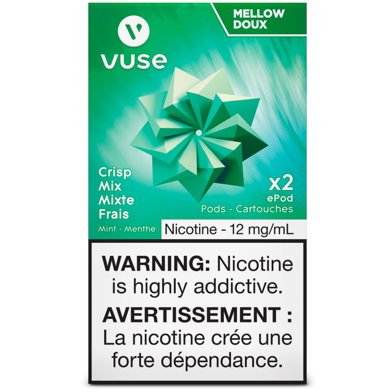 VUSE PODS (Balanced Bold + & Mellow) Crisp Mix / 12MG (Mellow) Closed Pods VUSE PODS (Balanced Bold + & Mellow)