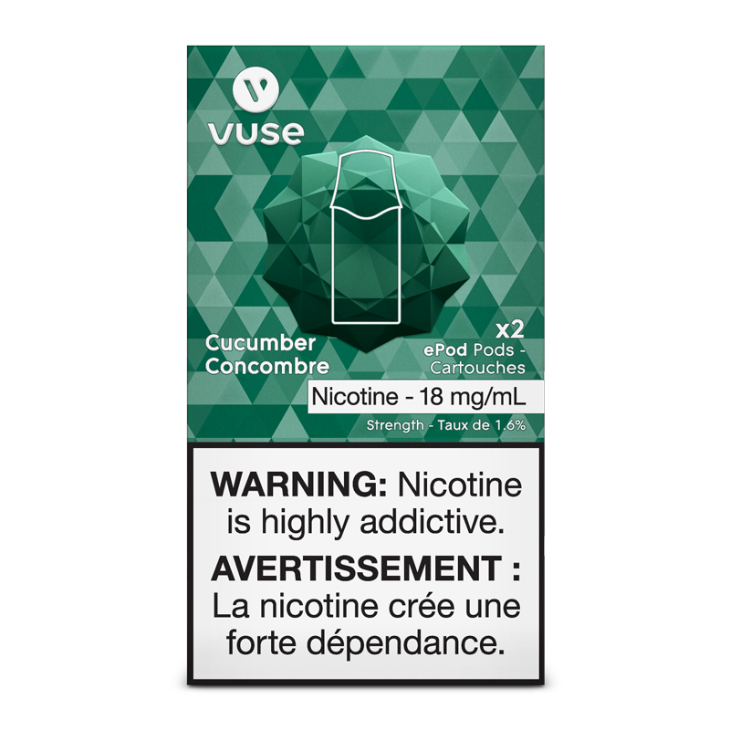 VUSE PODS (Balanced Bold + & Mellow) Cucumber / 18MG (Balanced) Closed Pods VUSE PODS (Balanced Bold + & Mellow)