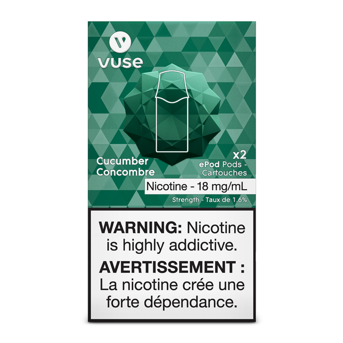 VUSE PODS (Balanced Bold + & Mellow) Cucumber / 18MG (Balanced) Closed Pods VUSE PODS (Balanced Bold + & Mellow)