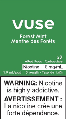 VUSE PODS (Balanced Bold + & Mellow) Forest Mint / 18MG (Balanced) Closed Pods VUSE PODS (Balanced Bold + & Mellow)