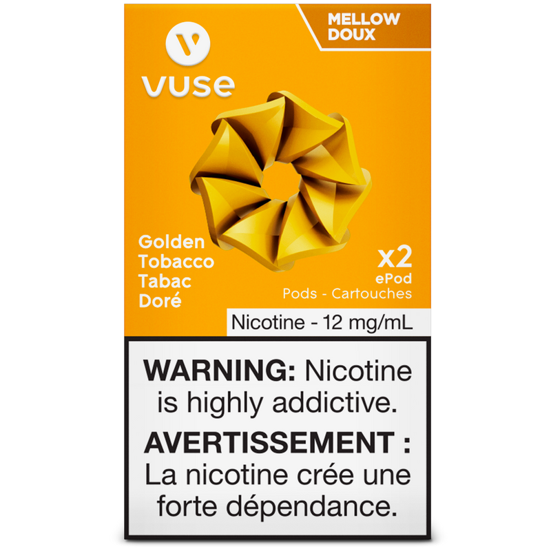 VUSE PODS (Balanced Bold + & Mellow) Golden Tobacco / 12MG (Mellow) Closed Pods VUSE PODS (Balanced Bold + & Mellow)