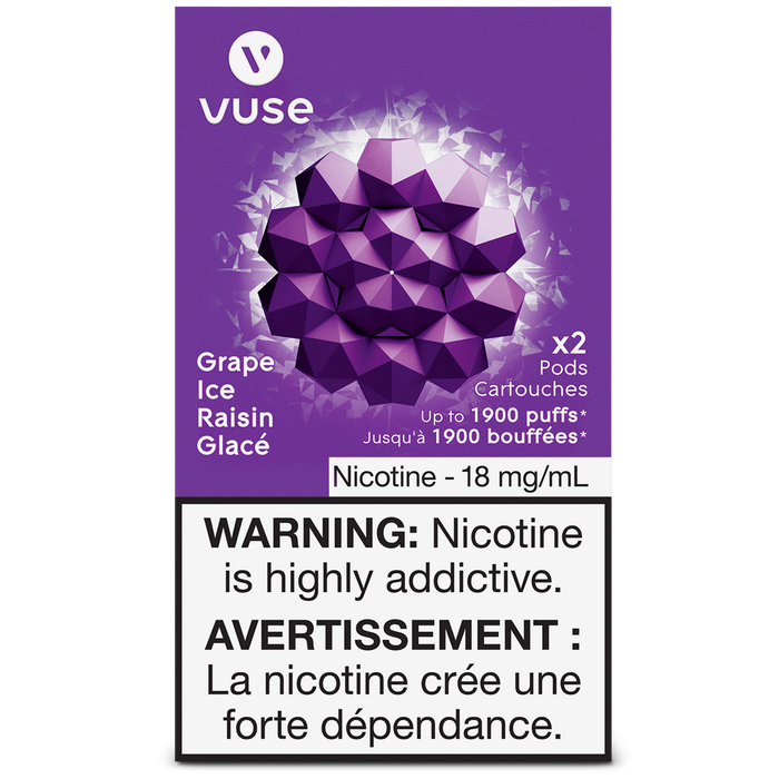 VUSE PODS (Balanced Bold + & Mellow) Grape Ice / 18MG (Balanced) Closed Pods VUSE PODS (Balanced Bold + & Mellow)