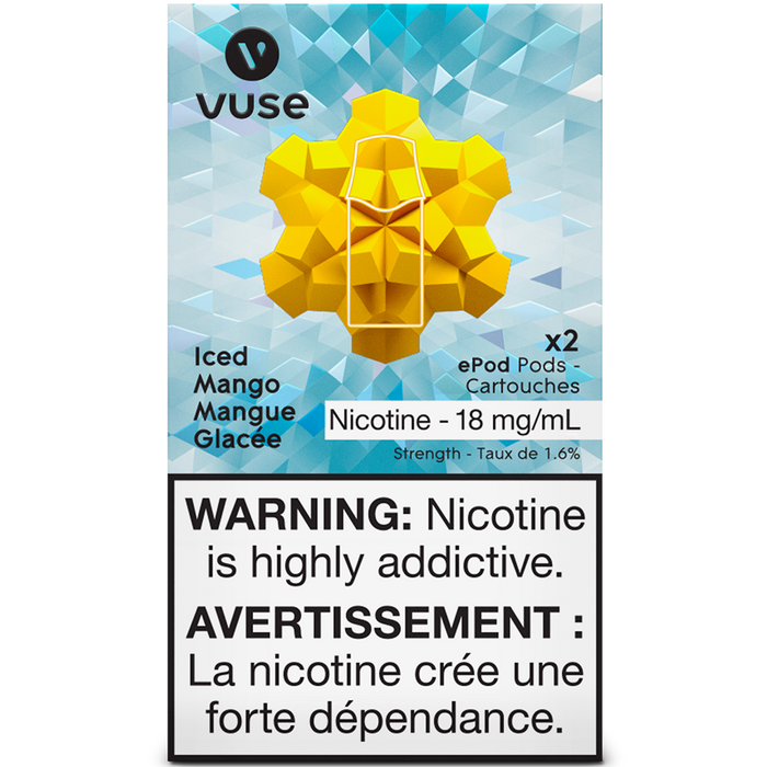 VUSE PODS (Balanced Bold + & Mellow) Iced Mango / 18MG (Balanced) Closed Pods VUSE PODS (Balanced Bold + & Mellow)