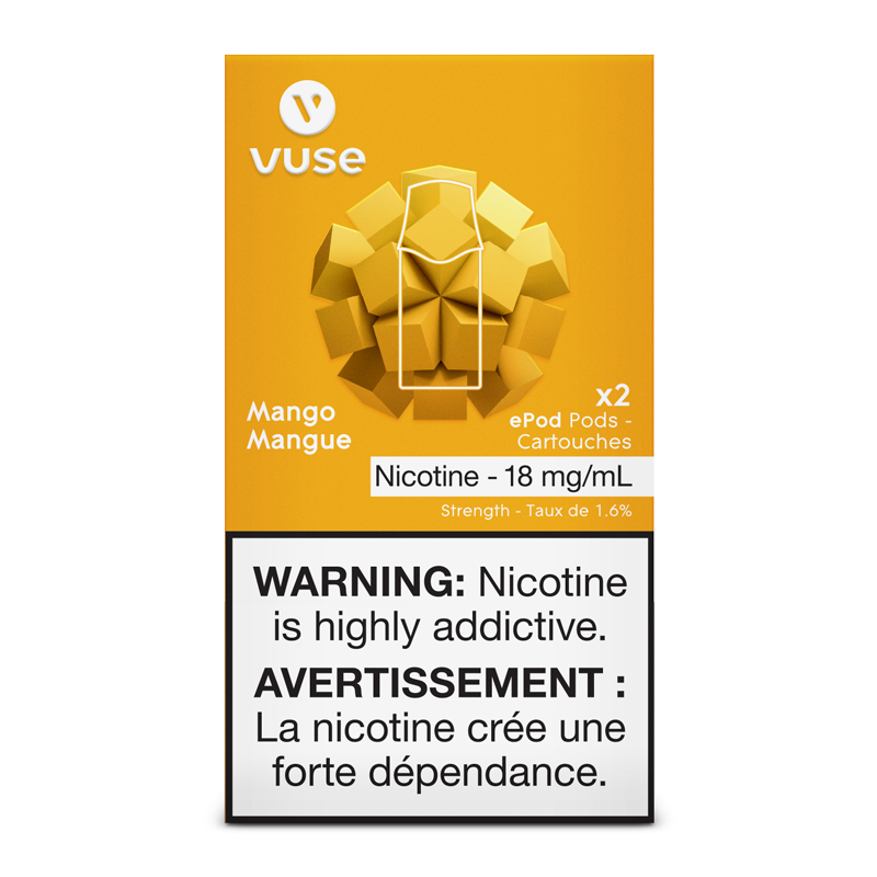 VUSE PODS (Balanced Bold + & Mellow) Mango / 18MG (Balanced) Closed Pods VUSE PODS (Balanced Bold + & Mellow)