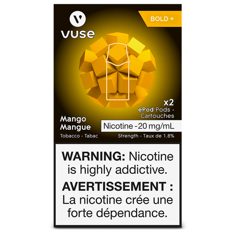 VUSE PODS (Balanced Bold + & Mellow) Mango / 20MG (Bold + ) Closed Pods VUSE PODS (Balanced Bold + & Mellow) | Downtown