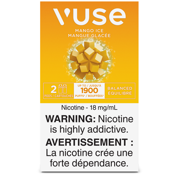 VUSE PODS (Balanced Bold + & Mellow) Mango Ice / 18MG (Balanced) Closed Pods VUSE PODS (Balanced Bold + & Mellow)