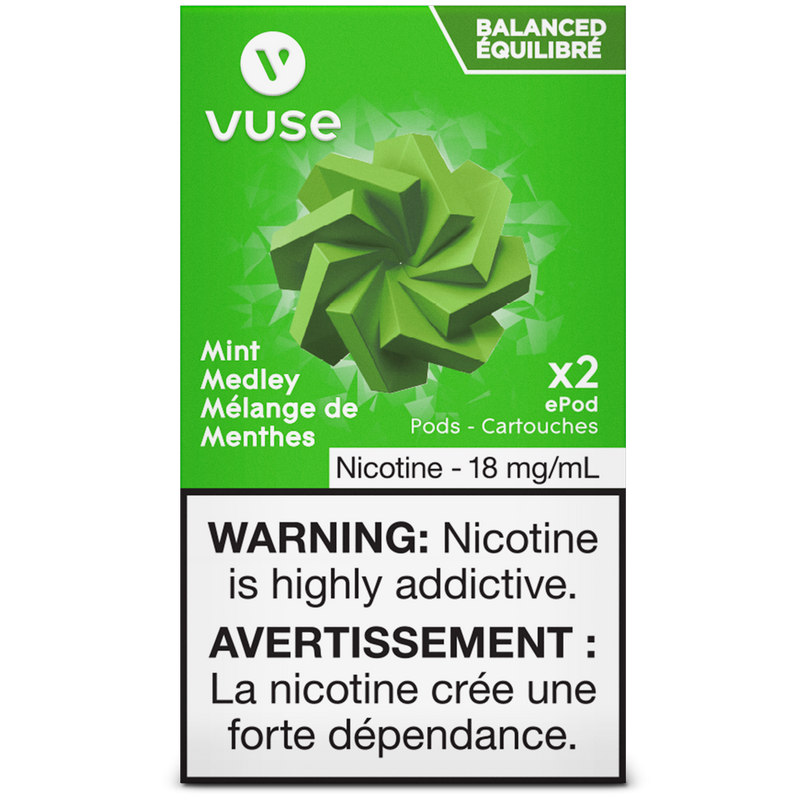 VUSE PODS (Balanced Bold + & Mellow) Mint Medley / 18MG (Balanced) Closed Pods VUSE PODS (Balanced Bold + & Mellow)