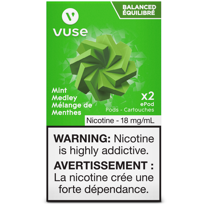 VUSE PODS (Balanced Bold + & Mellow) Mint Medley / 18MG (Balanced) Closed Pods VUSE PODS (Balanced Bold + & Mellow)