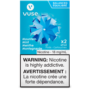 VUSE PODS (Balanced Bold + & Mellow) Mountain Mint / 18MG (Balanced) Closed Pods VUSE PODS (Balanced Bold + & Mellow)
