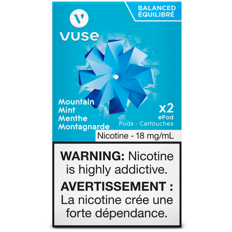 VUSE PODS (Balanced Bold + & Mellow) Mountain Mint / 18MG (Balanced) Closed Pods VUSE PODS (Balanced Bold + & Mellow)