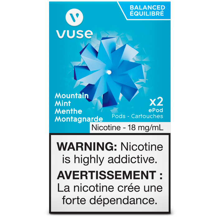 VUSE PODS (Balanced Bold + & Mellow) Mountain Mint / 18MG (Balanced) Closed Pods VUSE PODS (Balanced Bold + & Mellow)