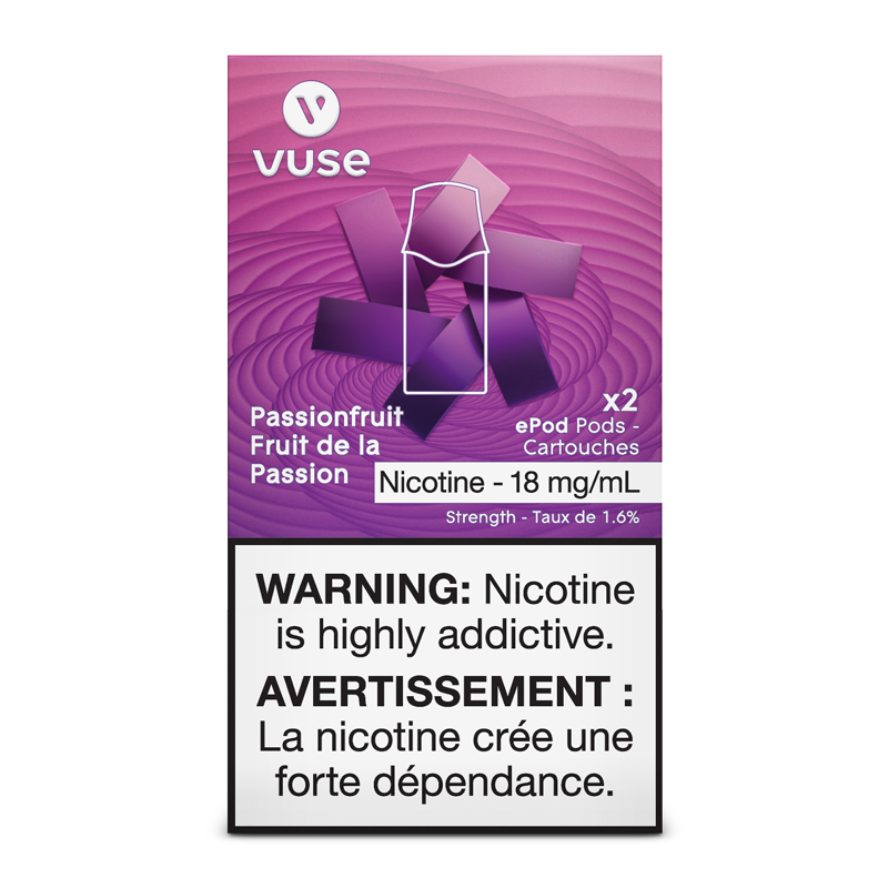 VUSE PODS (Balanced Bold + & Mellow) Passionfruit / 18MG (Balanced) Closed Pods VUSE PODS (Balanced Bold + & Mellow)