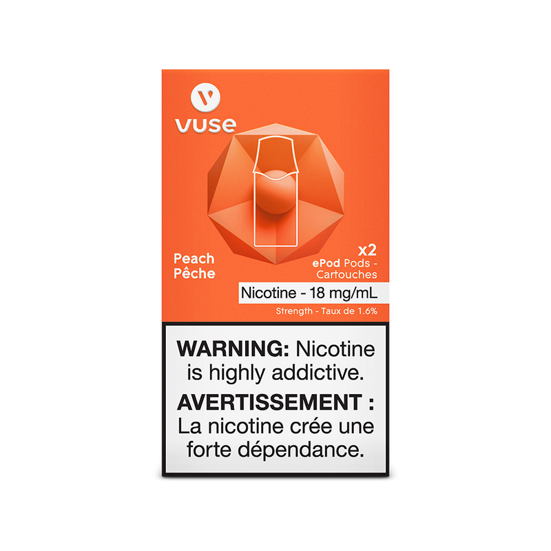VUSE PODS (Balanced Bold + & Mellow) Peach / 18MG (Balanced) Closed Pods VUSE PODS (Balanced Bold + & Mellow)