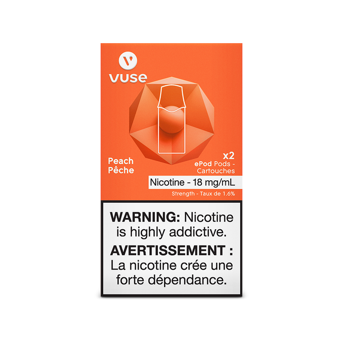 VUSE PODS (Balanced Bold + & Mellow) Peach / 18MG (Balanced) Closed Pods VUSE PODS (Balanced Bold + & Mellow)