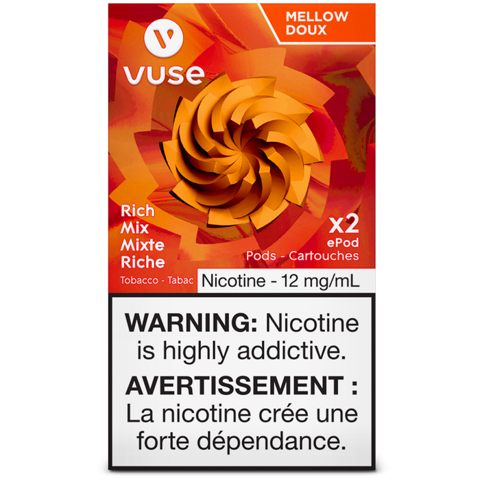 VUSE PODS (Balanced Bold + & Mellow) Rich Tobacco / 12MG (Mellow) Closed Pods VUSE PODS (Balanced Bold + & Mellow)
