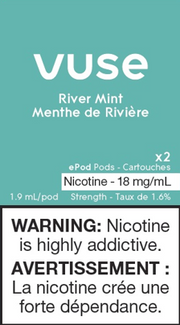 VUSE PODS (Balanced Bold + & Mellow) River Mint / 18MG (Balanced) Closed Pods VUSE PODS (Balanced Bold + & Mellow)