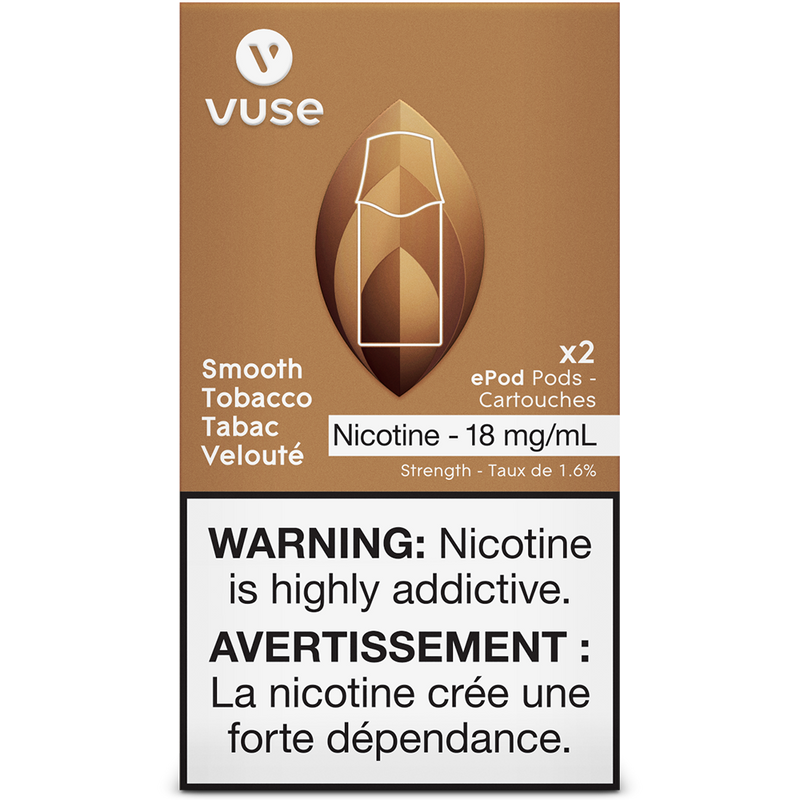 VUSE PODS (Balanced Bold + & Mellow) Smooth Tobacco / 18MG (Balanced) Closed Pods VUSE PODS (Balanced Bold + & Mellow)