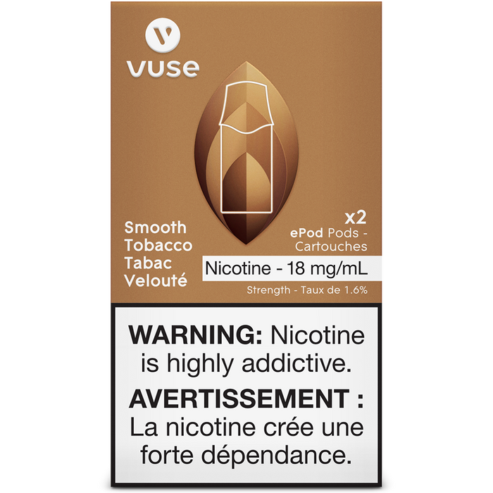VUSE PODS (Balanced Bold + & Mellow) Smooth Tobacco / 18MG (Balanced) Closed Pods VUSE PODS (Balanced Bold + & Mellow)