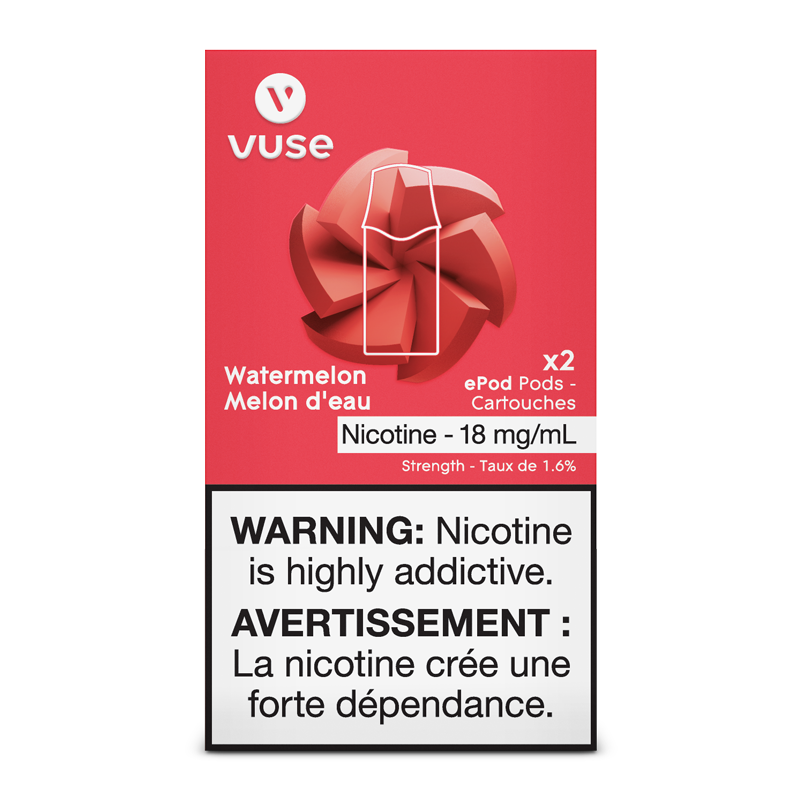 VUSE PODS (Balanced Bold + & Mellow) Watermelon / 18MG (Balanced) Closed Pods VUSE PODS (Balanced Bold + & Mellow)