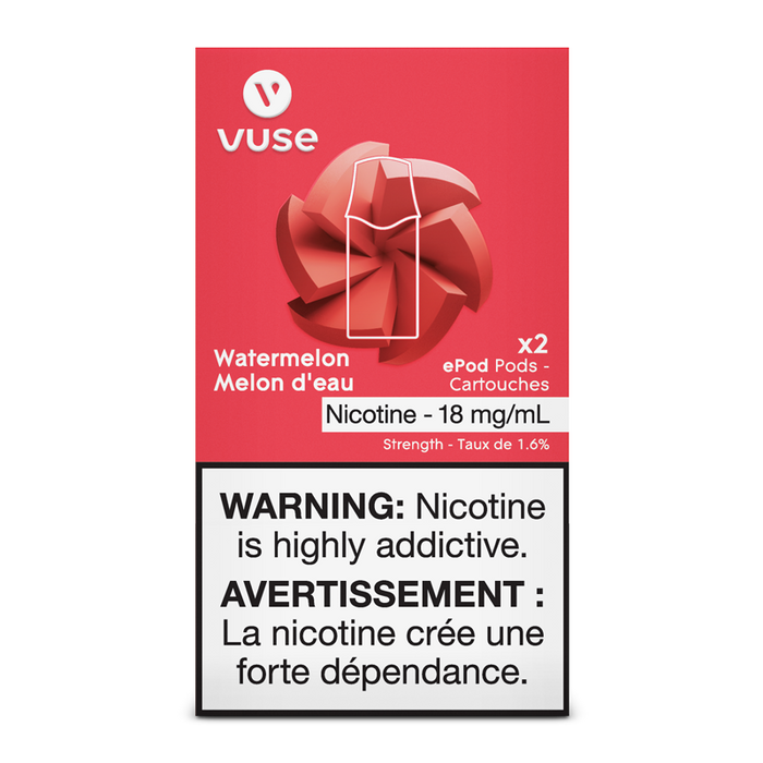 VUSE PODS (Balanced Bold + & Mellow) Watermelon / 18MG (Balanced) Closed Pods VUSE PODS (Balanced Bold + & Mellow)