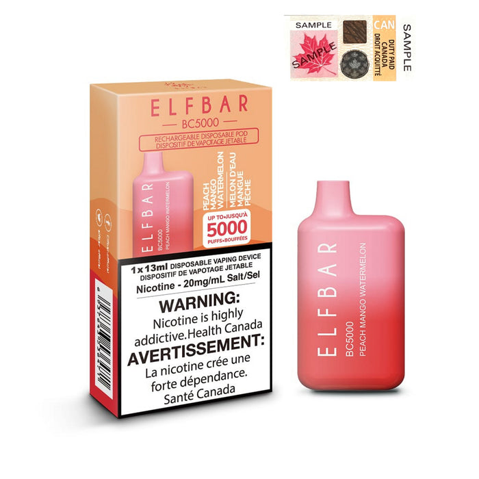 ELF BAR 5000 Puff ( Out of British Columbia Only) - Downtown Smokes N Vapes