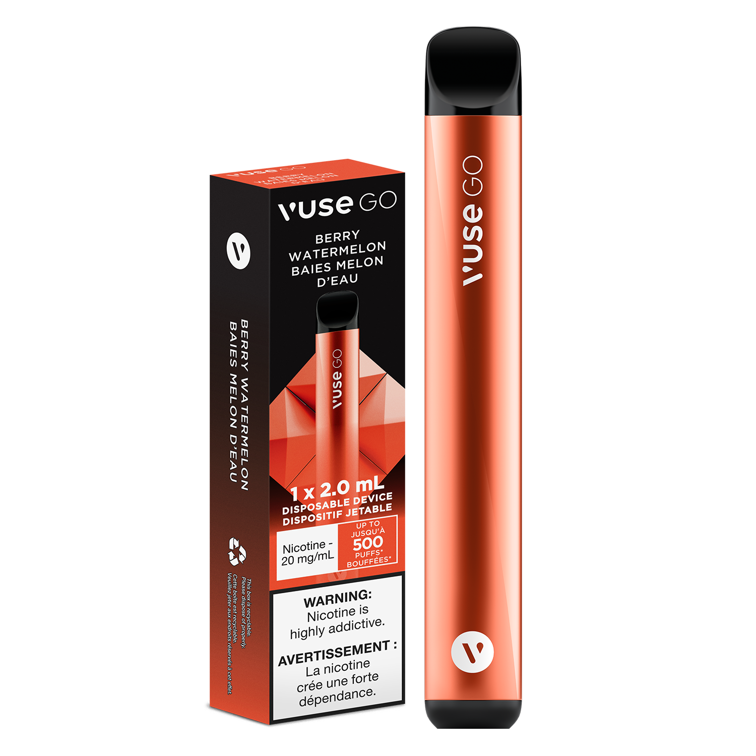 Vuse Go Disposable Berry Watermelon 20mg - Downtown Smokes N Vapes