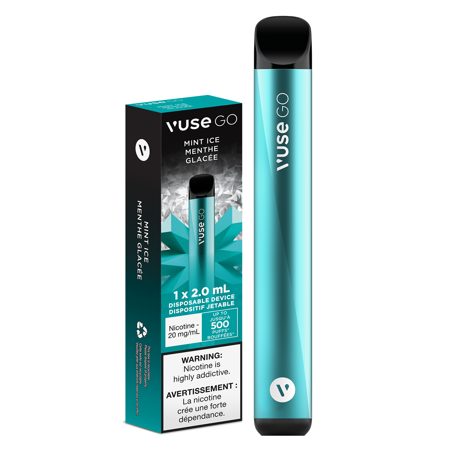 Vuse Go Disposable Mint Ice 20mg - Downtown Smokes N Vapes