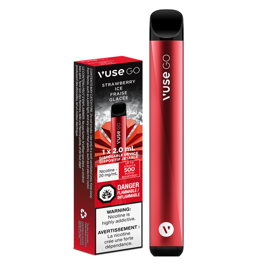 Vuse Go Disposable Strawberry Ice 20mg - Downtown Smokes N Vapes